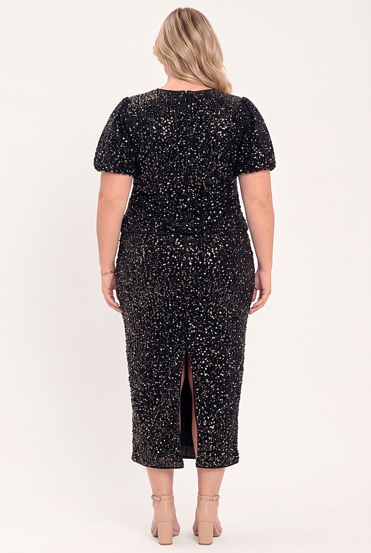 MIDNIGHT EDIT BLACK STATEMENT SKIRT
