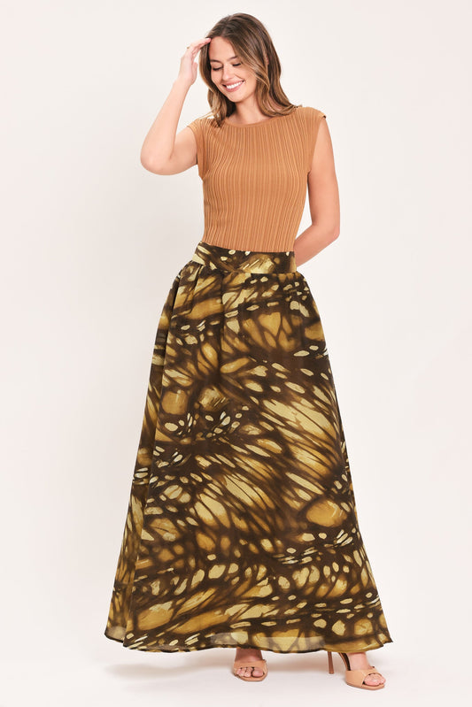 AMBERWING REVERIE WOVEN FULL MAXI SKIRT