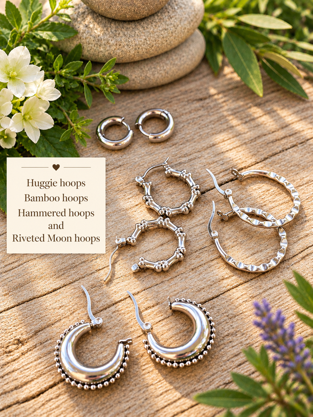 HUGGIE HOOP EARRINGS