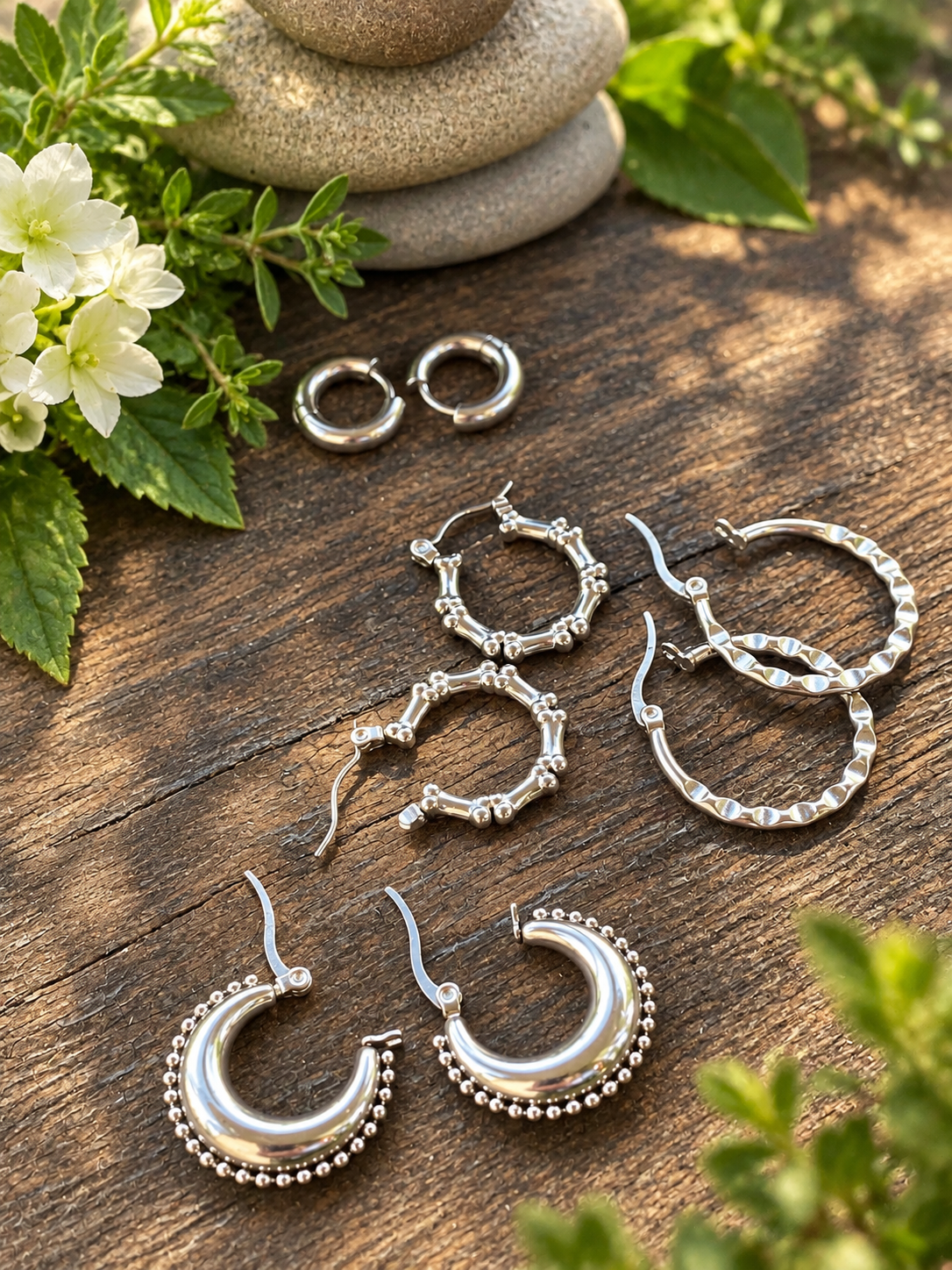 HUGGIE HOOP EARRINGS
