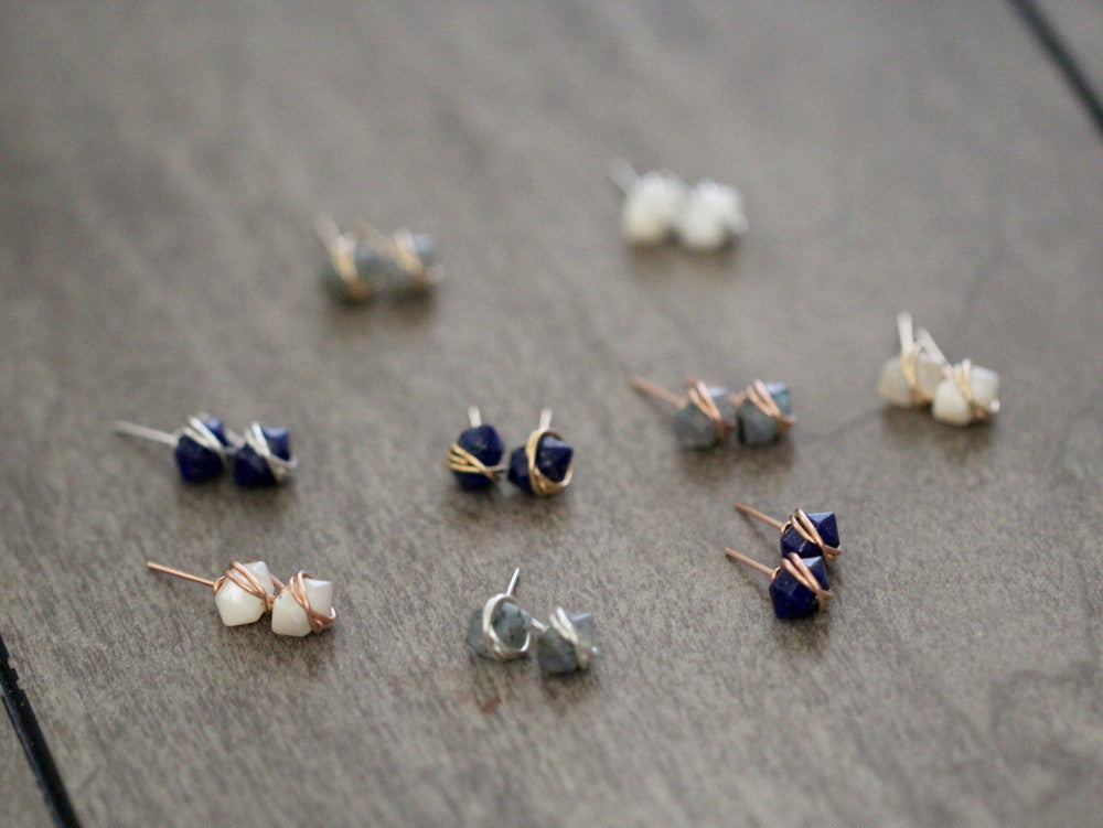 Pike Studs - Mother of Pearl