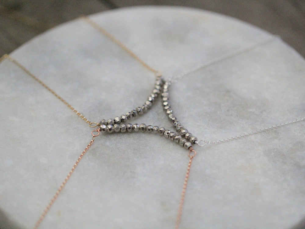 Flash Necklace - Pyrite Bar