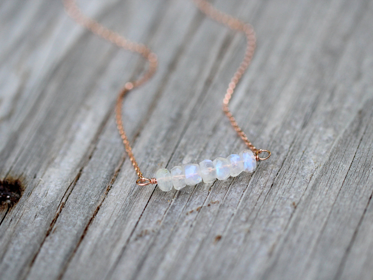 Moonstone Nugget Necklace