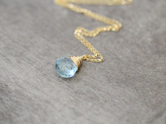 Moss Aquamarine Necklace