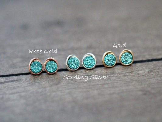 Micro Studs - Teal
