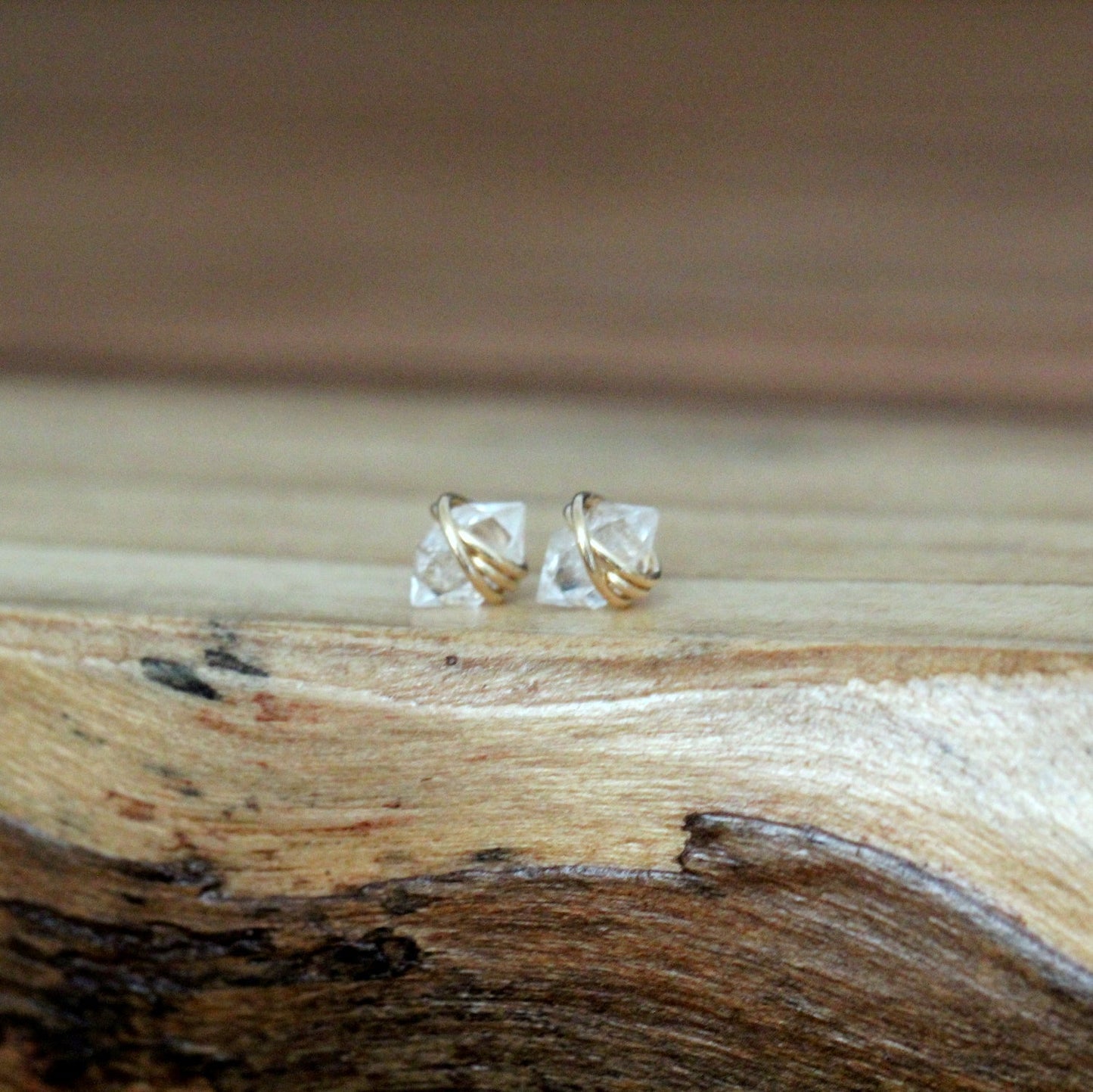 Herkimer Diamond Studs - As Seen On The Small Things Blog & Baby Daddy