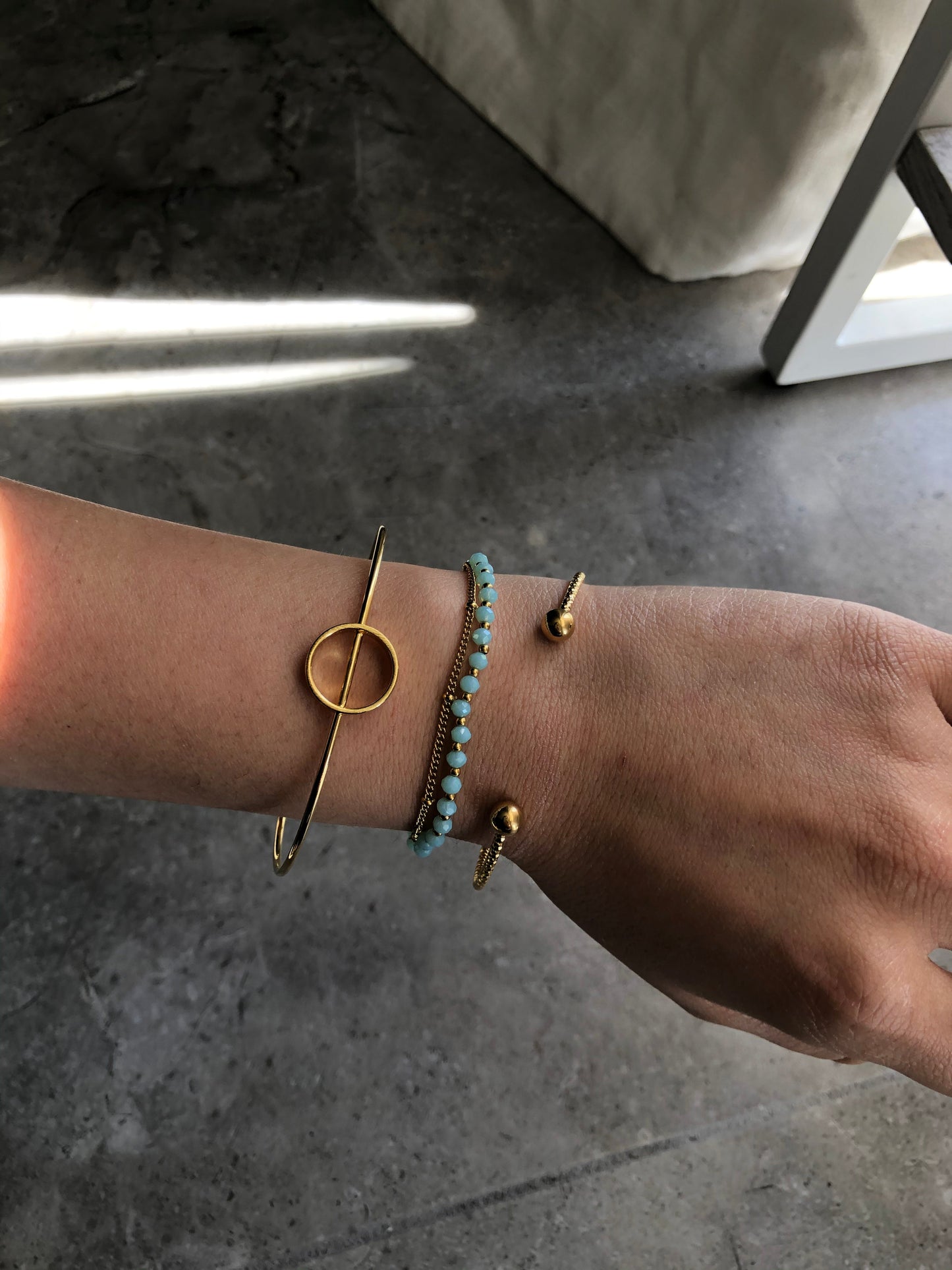 Divided Circle Cuff Bracelet