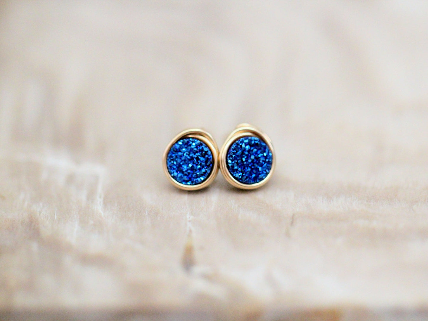 Micro Studs - Cobalt Blue
