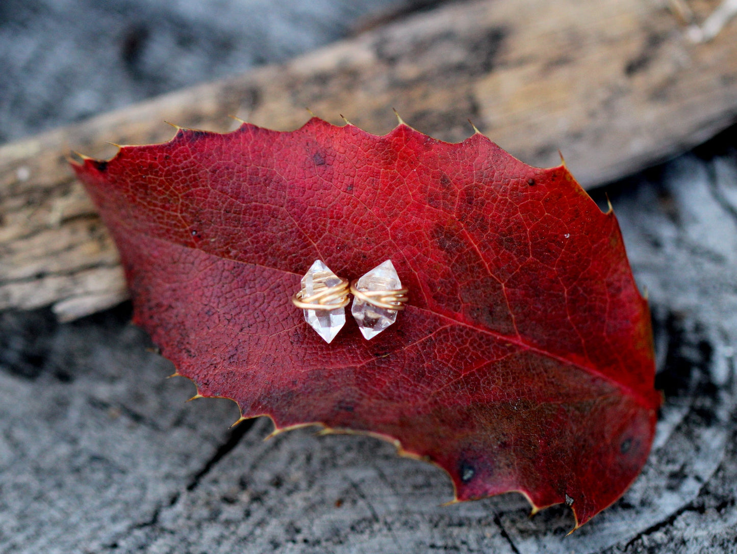 Herkimer Diamond Studs - As Seen On The Small Things Blog & Baby Daddy