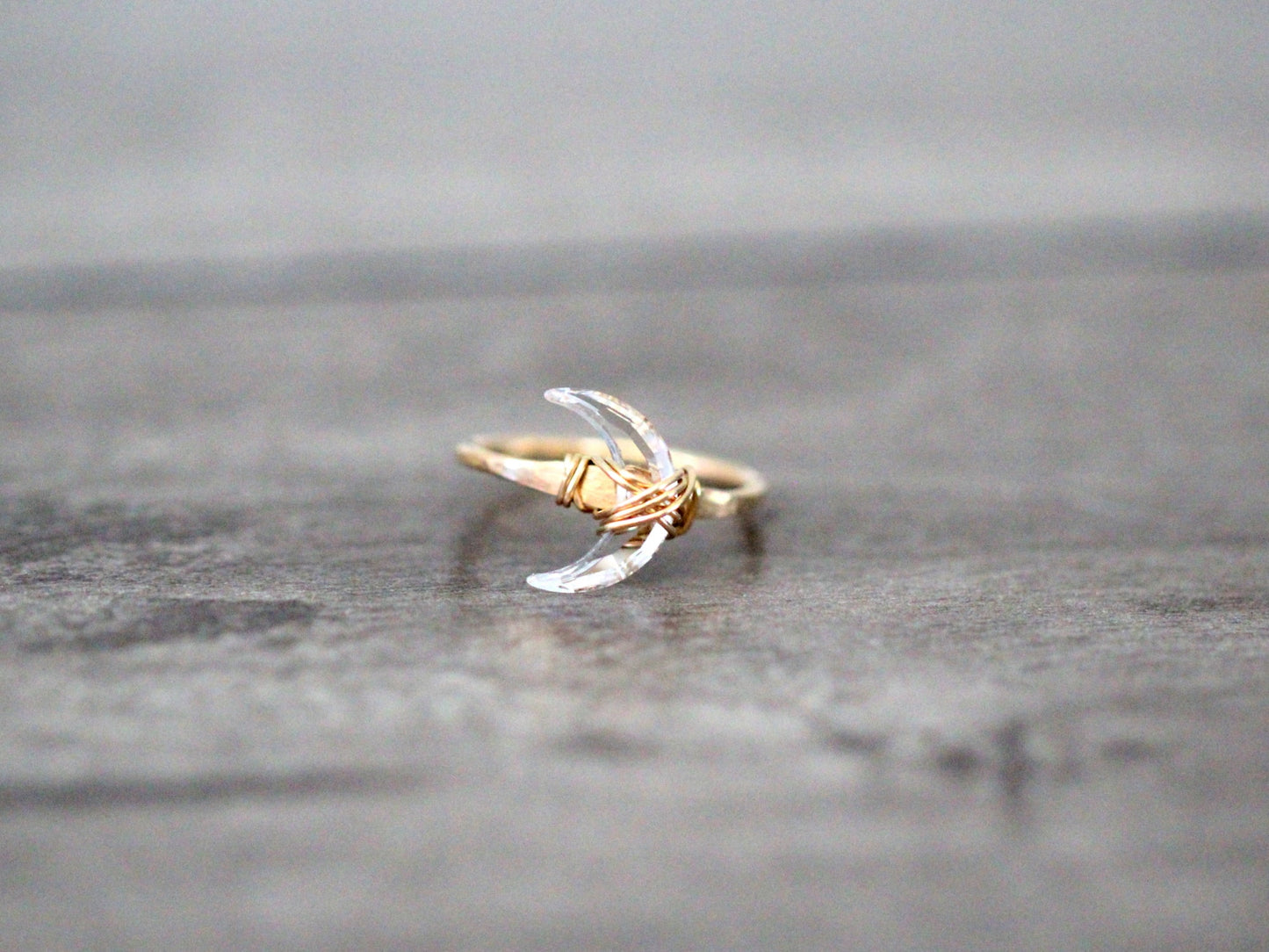 Moonbeam Ring - Crystal Quartz