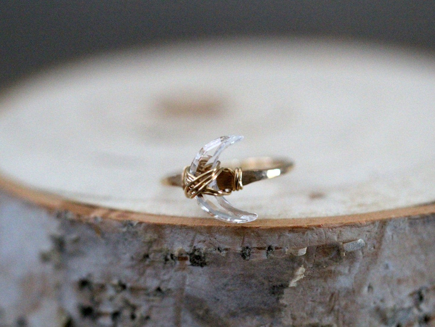Moonbeam Ring - Crystal Quartz