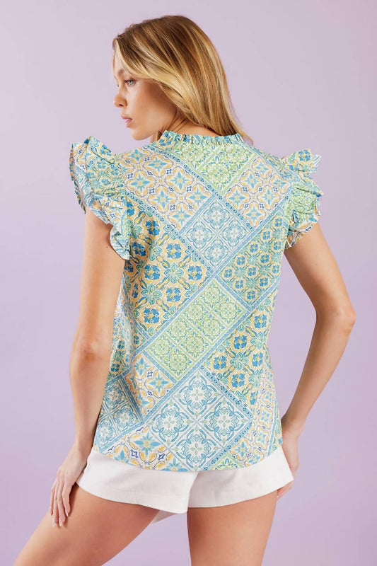 KNOW ME SO WELL WOVEN TOP