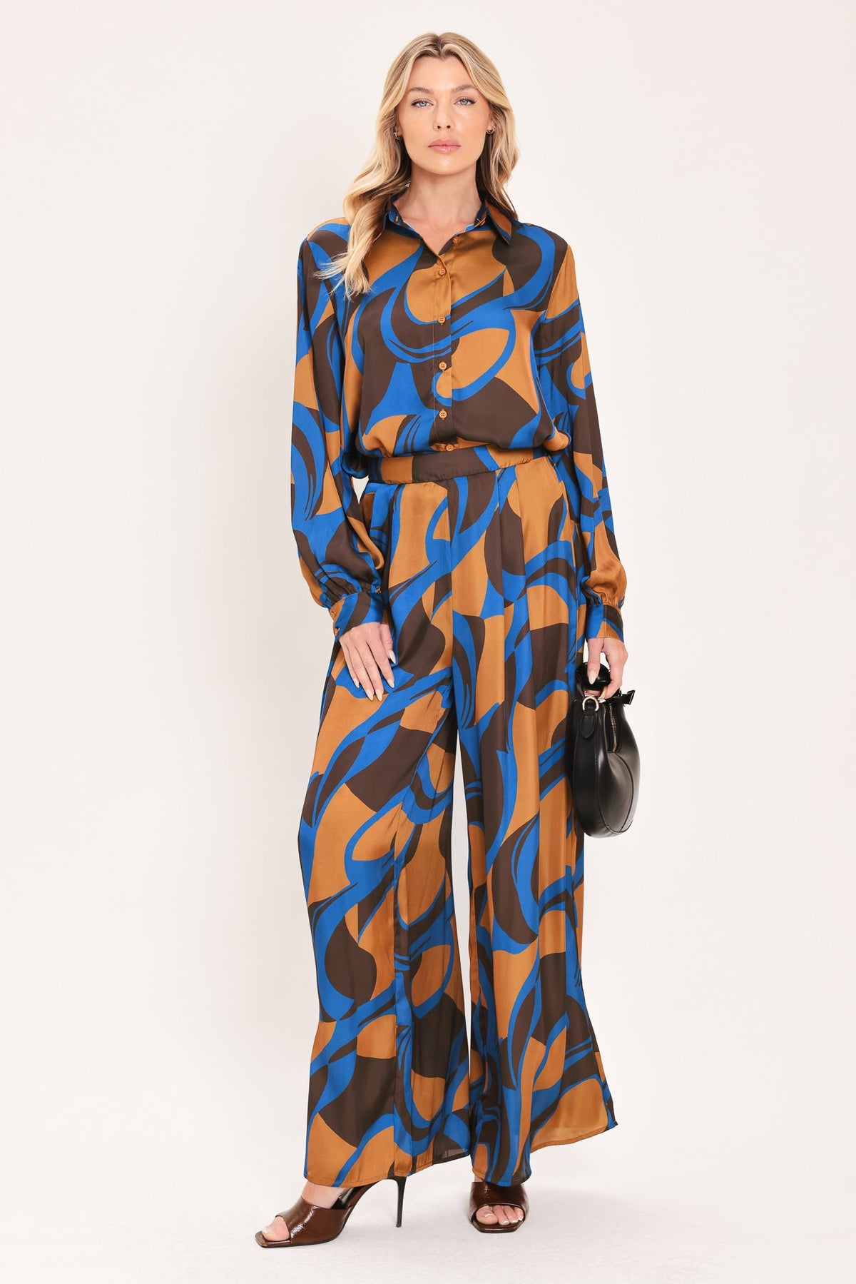 SIENNA WAVE STATEMENT WOVEN TOP