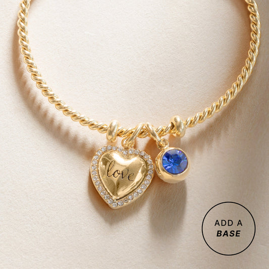 Love Pave Heart Interchangeable Charm