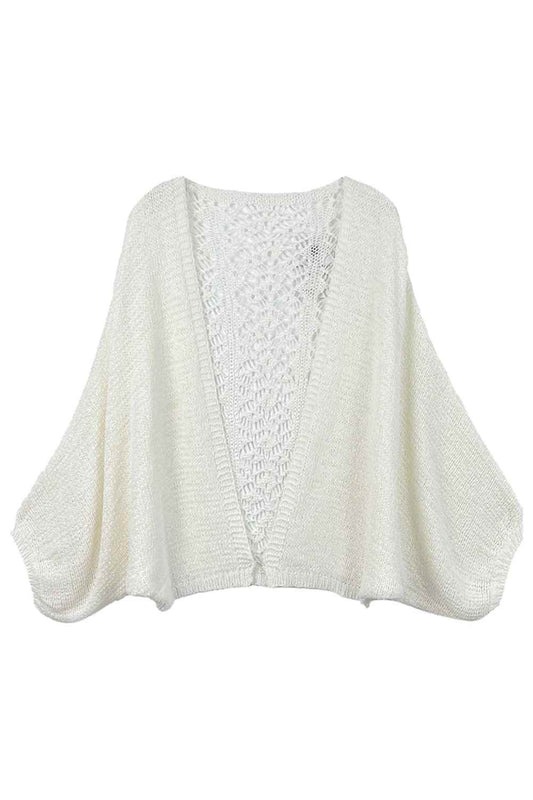 Lace Back Crochet Cardigan