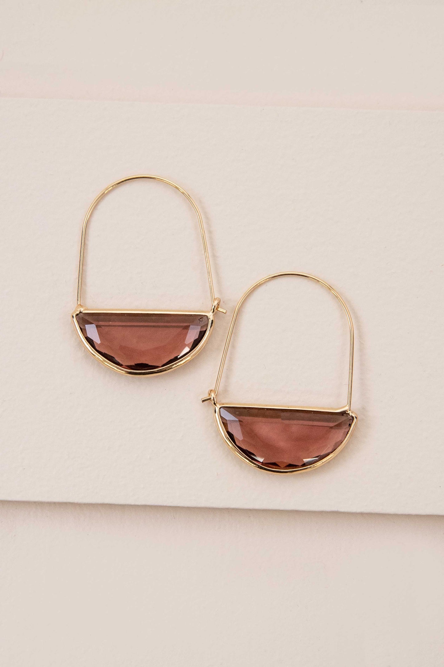 Glacier Hoop Earrings | Wine