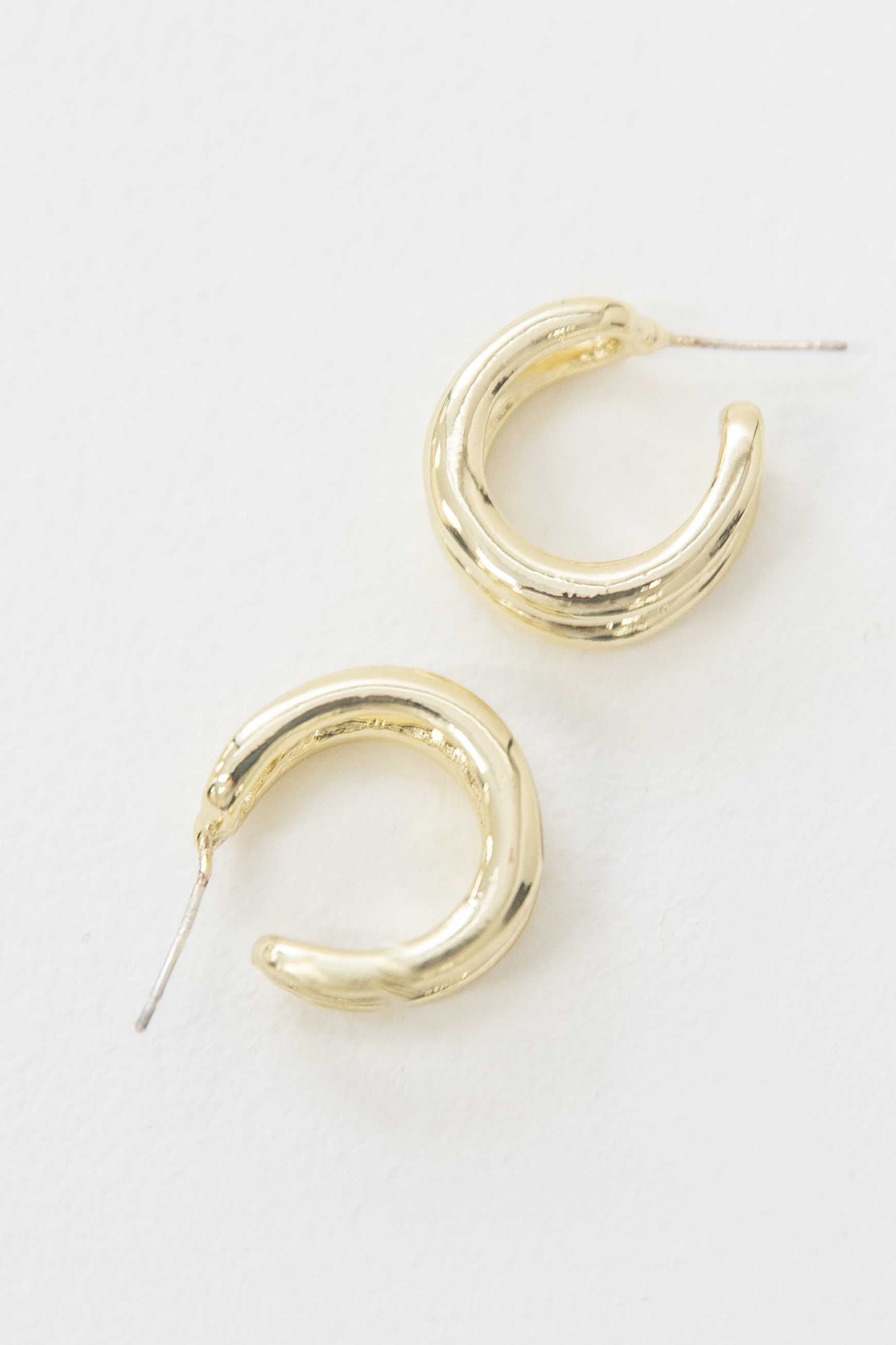 Duple Hoop Earrings | Gold