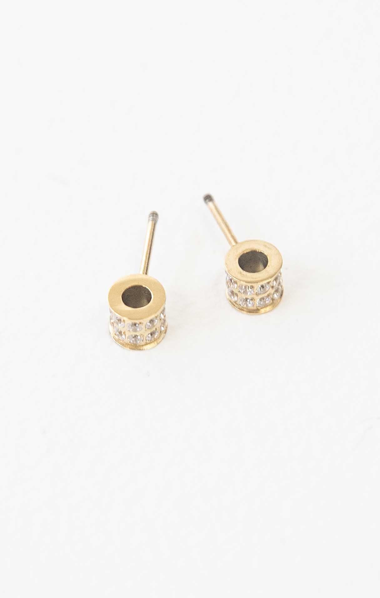 Barrel Stone Earrings