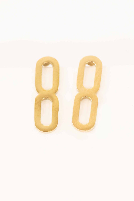 Connection Stud Earrings | Gold