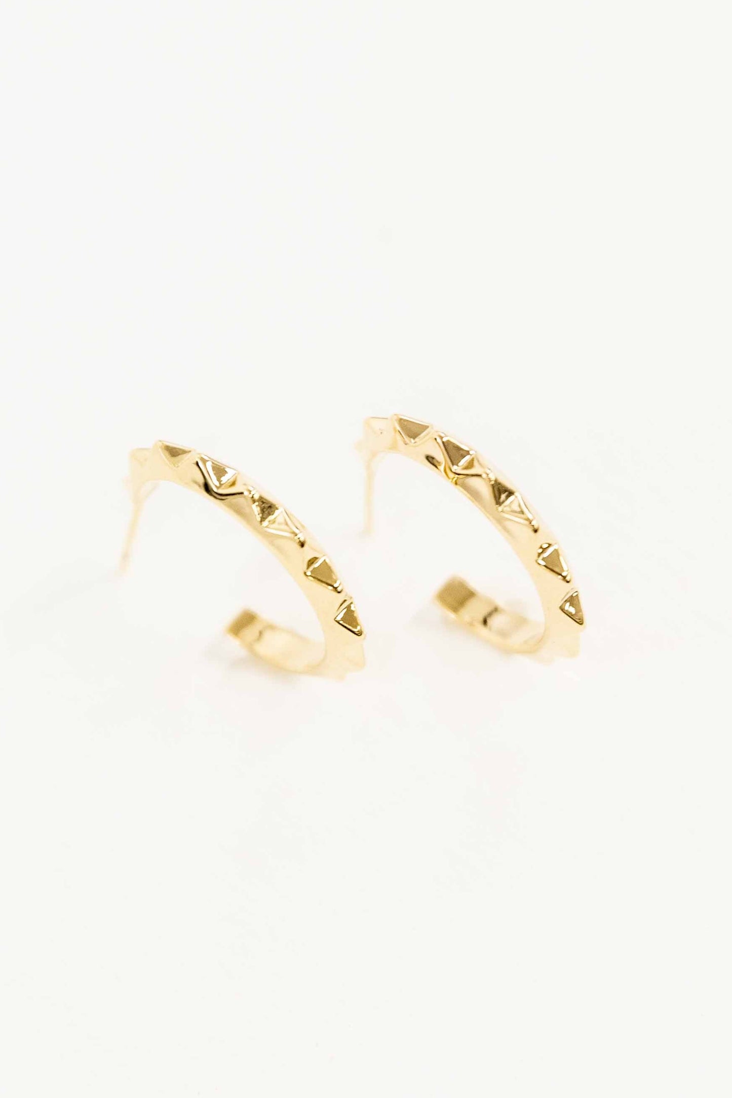 Spiked Hoop Earrings