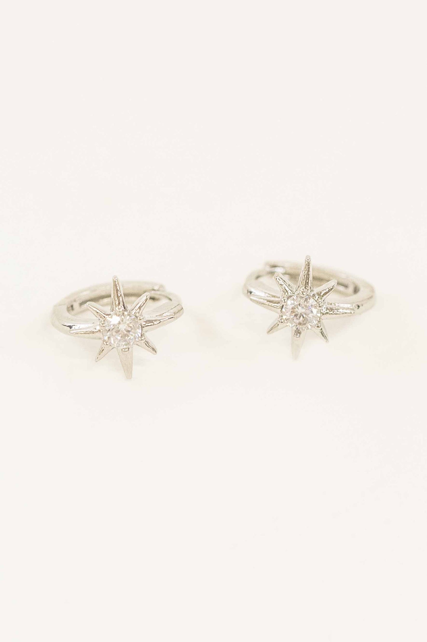 True North Hoop Earrings | Silver
