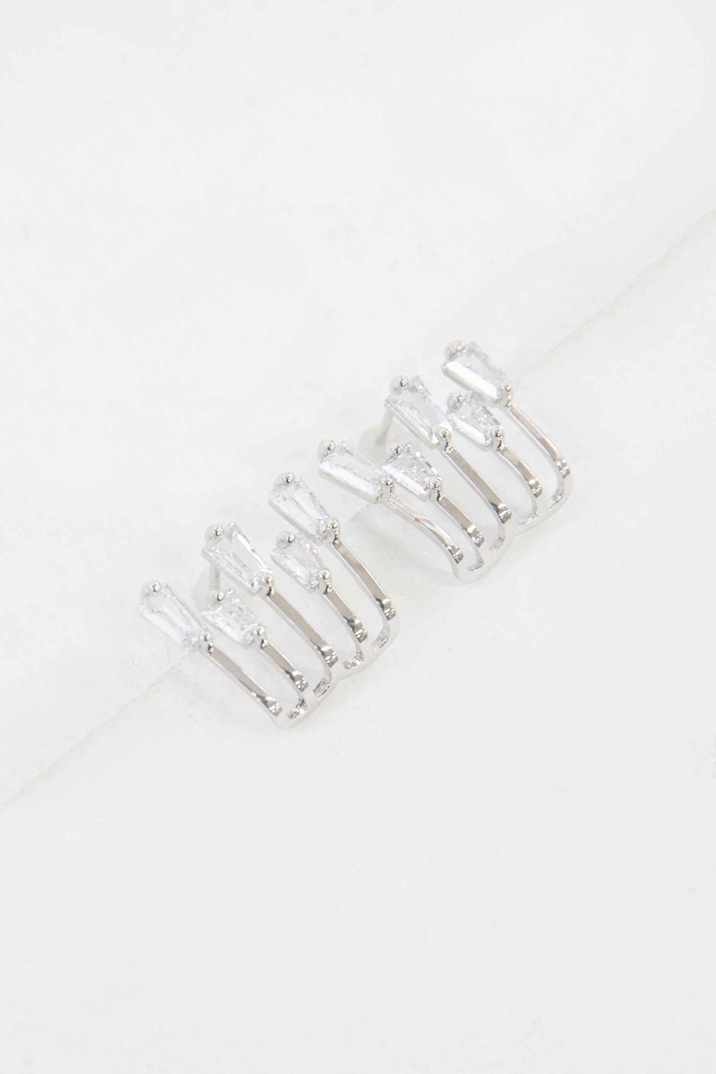 Kalimba Post Earrings | Silver