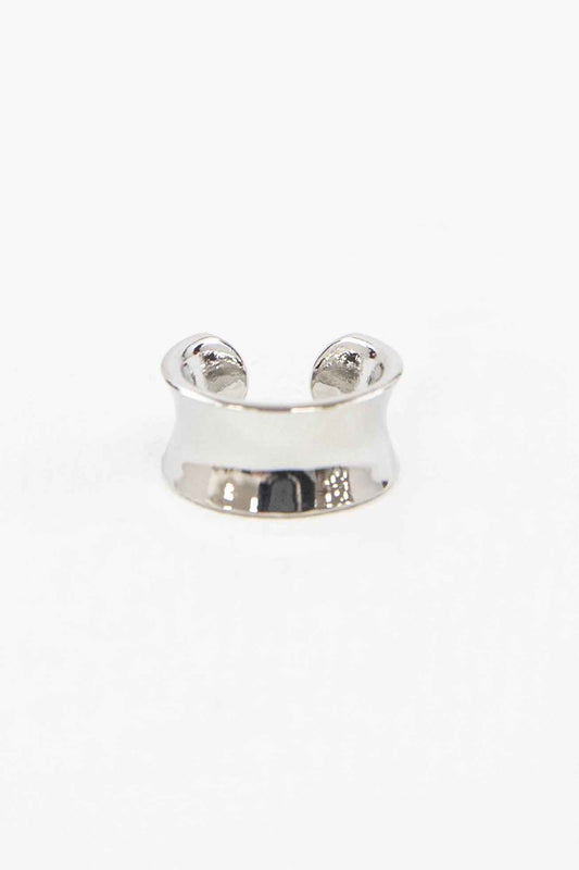 Solid Ear Cuff Earrings | Silver