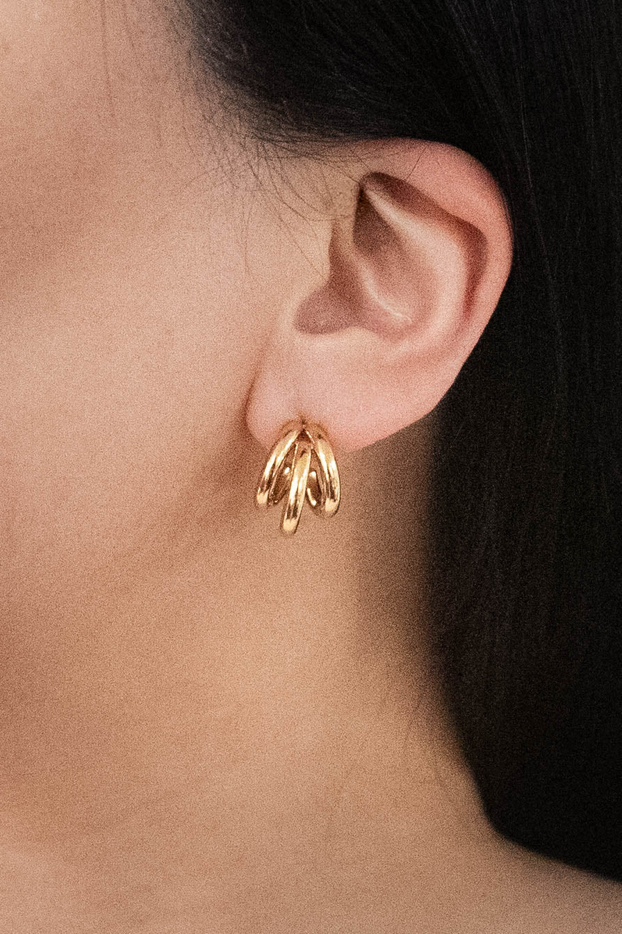 Basic Trio Huggie Hoop Earrings