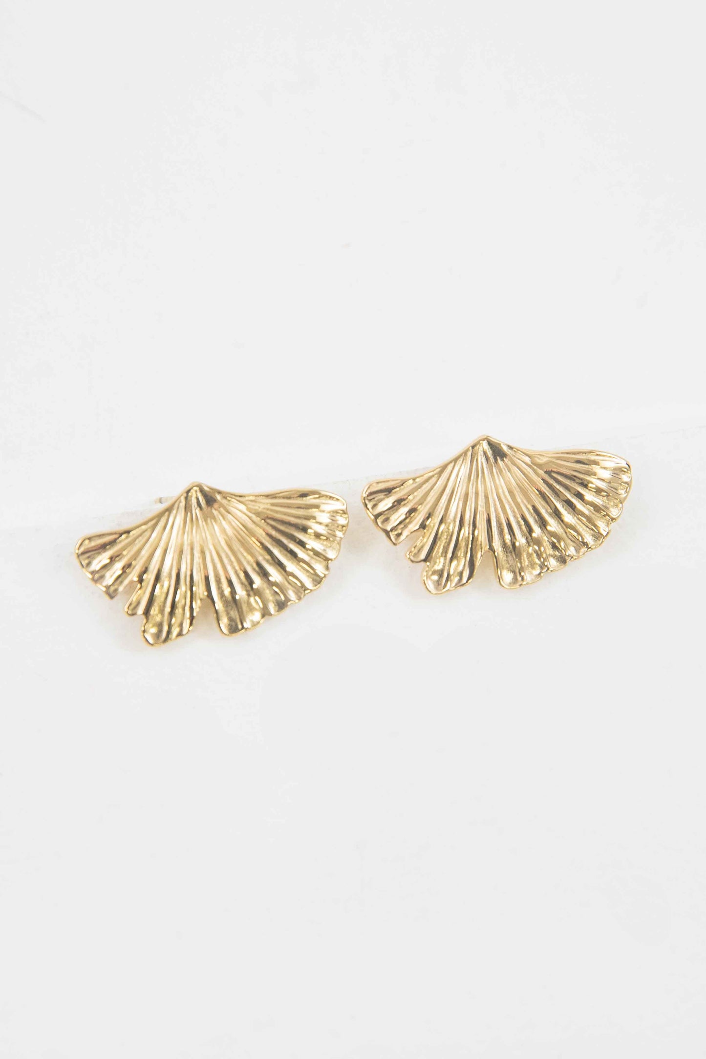 Gingko Leaf Post Earrings