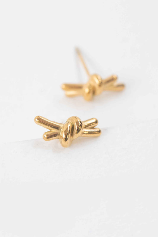 Close Knot Stud Earrings