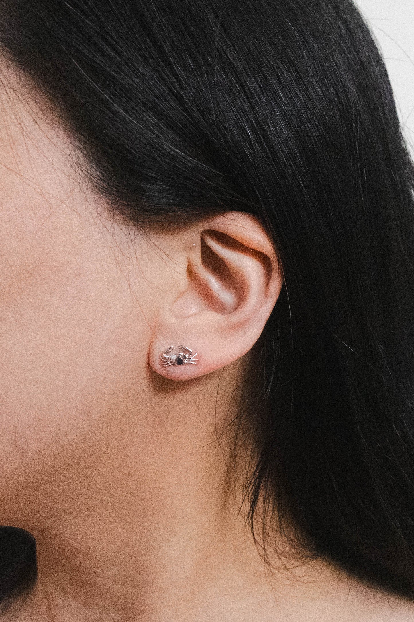 Bay Crab Earrings | Silver