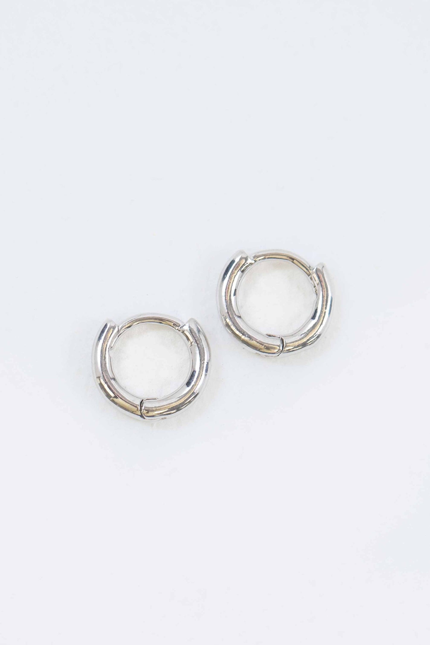 Mini Huggie Hoop Earrings | Silver