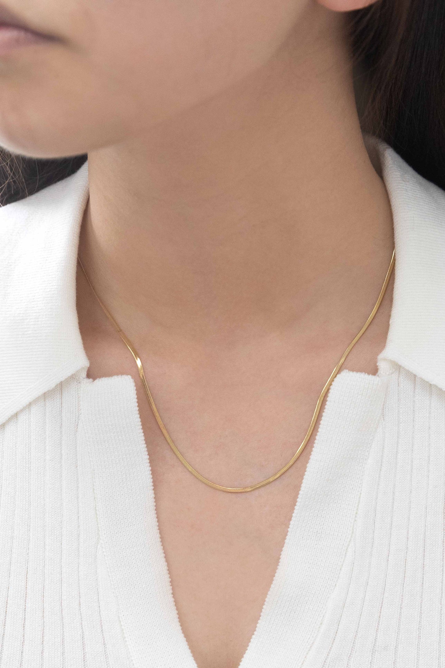 Snake Chain Long Necklace