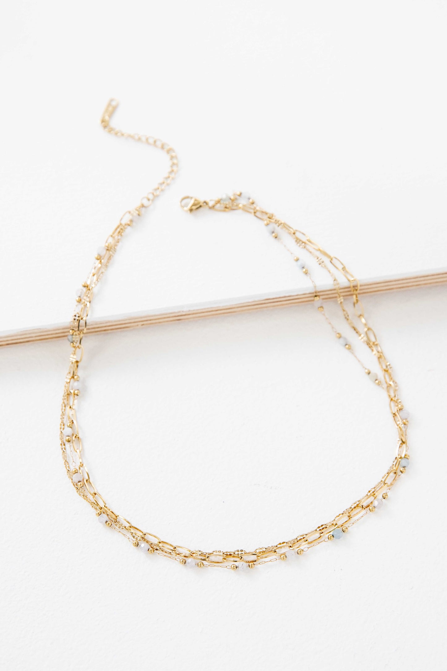 Plata Beaded Layered Necklace