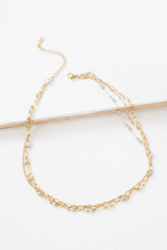 Plata Beaded Layered Necklace