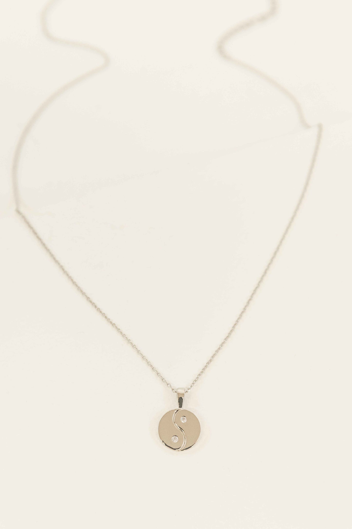 Yin Yang Necklace | Silver