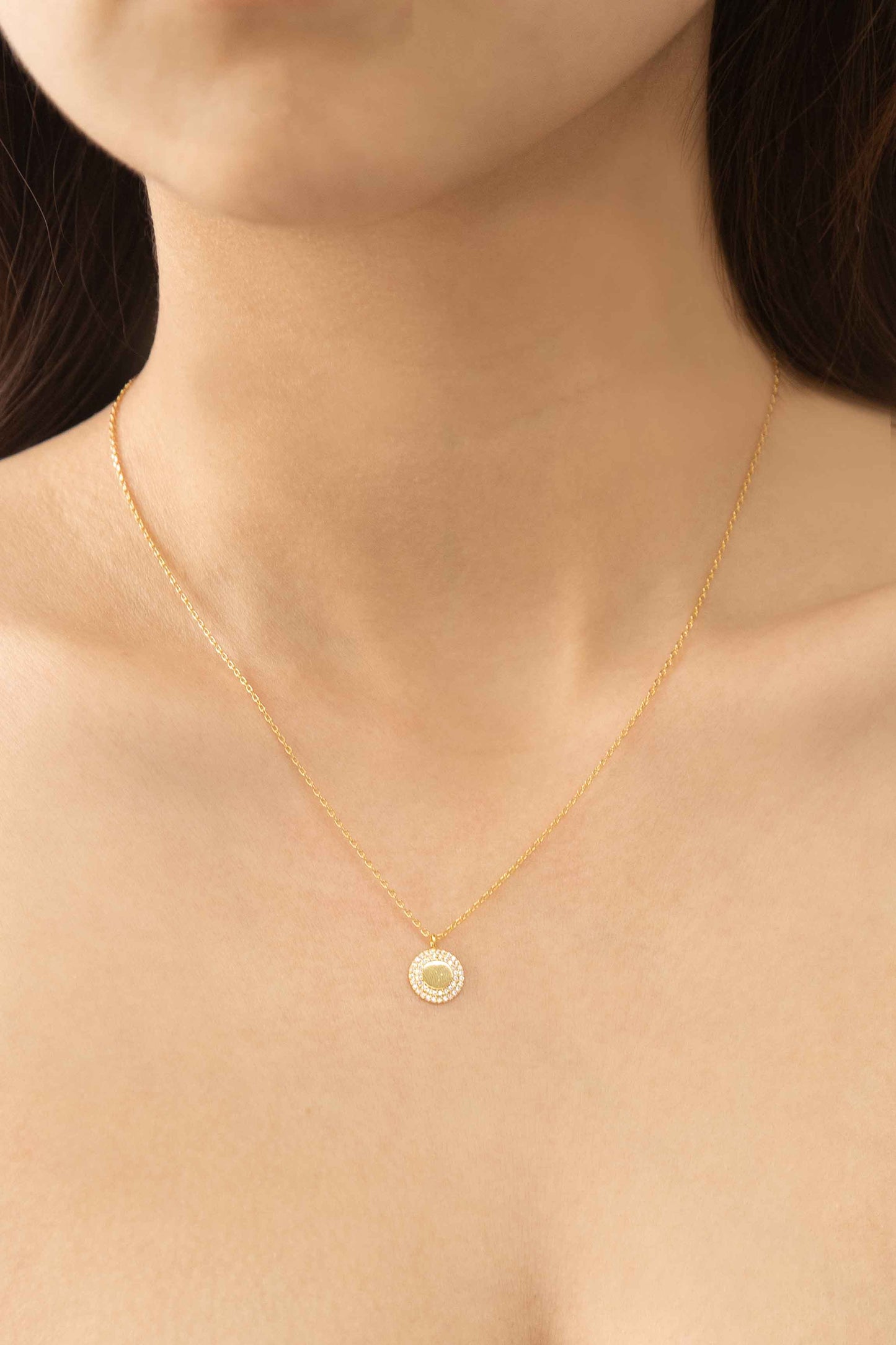 Halo Necklace | Gold