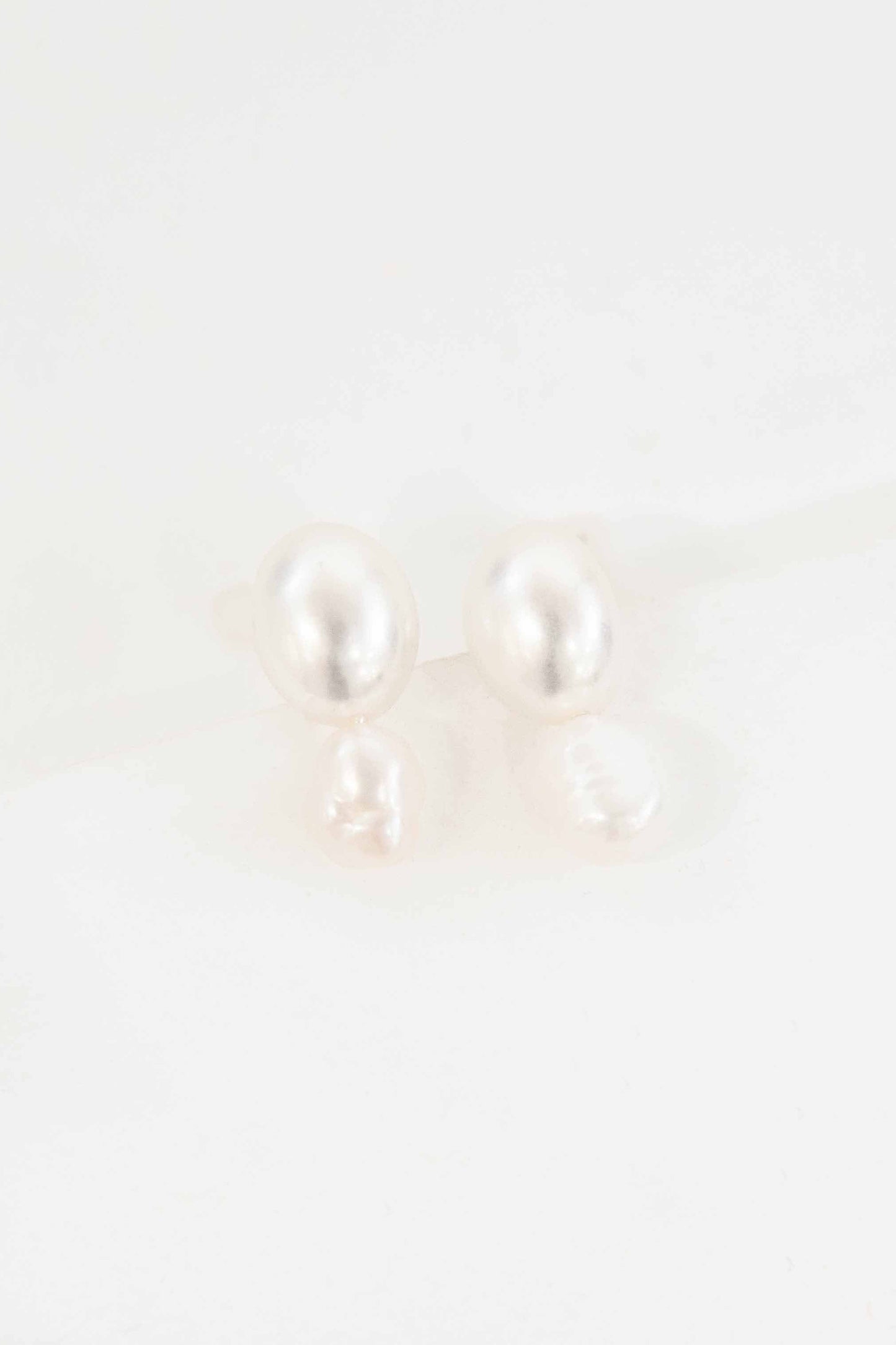Double Pearl Earrings