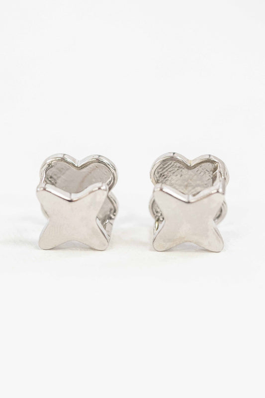 Fascination Hoop Earrings | Silver