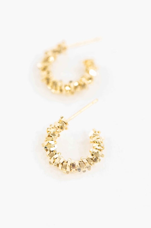 Pixel Stack Hoop Earrings