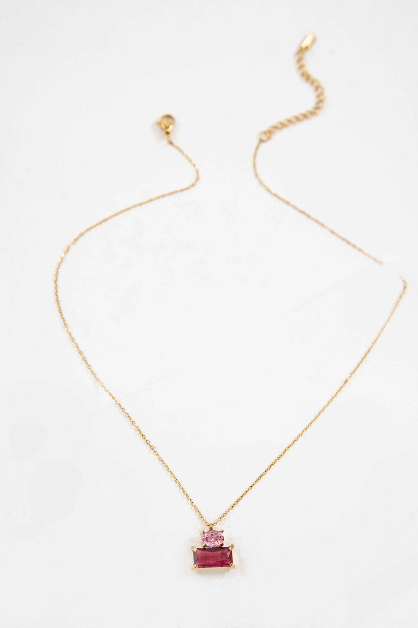 Precious Pink Stone Necklace