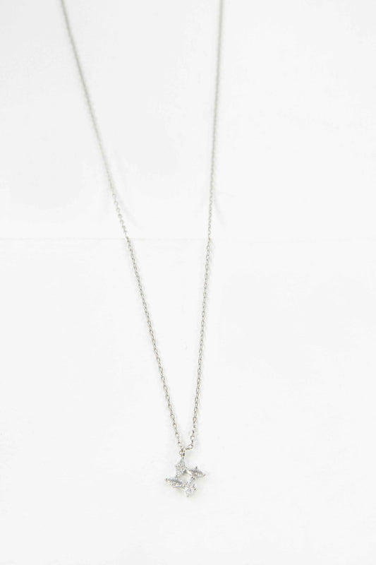 Windmill Charm Necklace | Silver