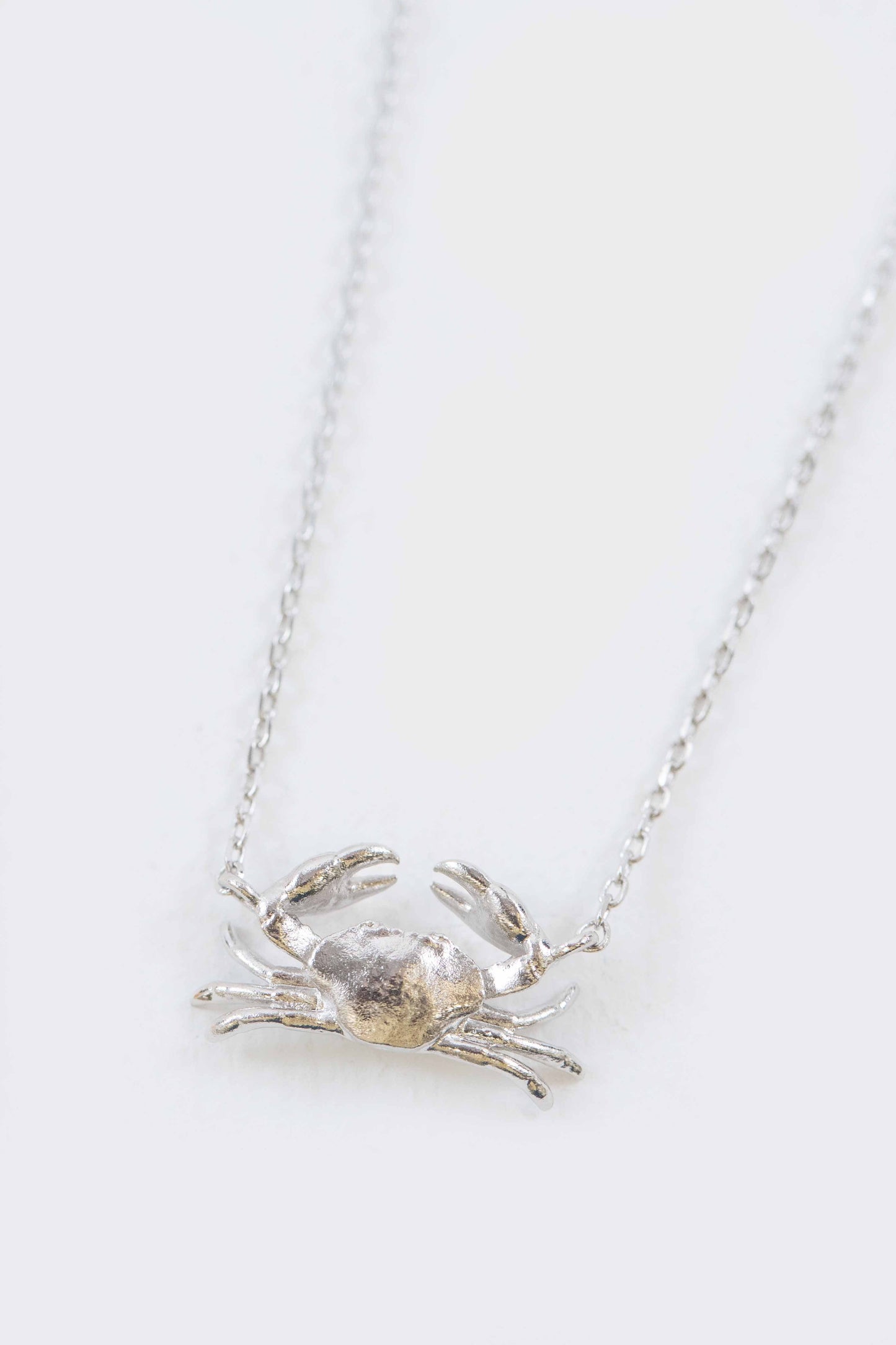 Bay Crab Necklace | Silver