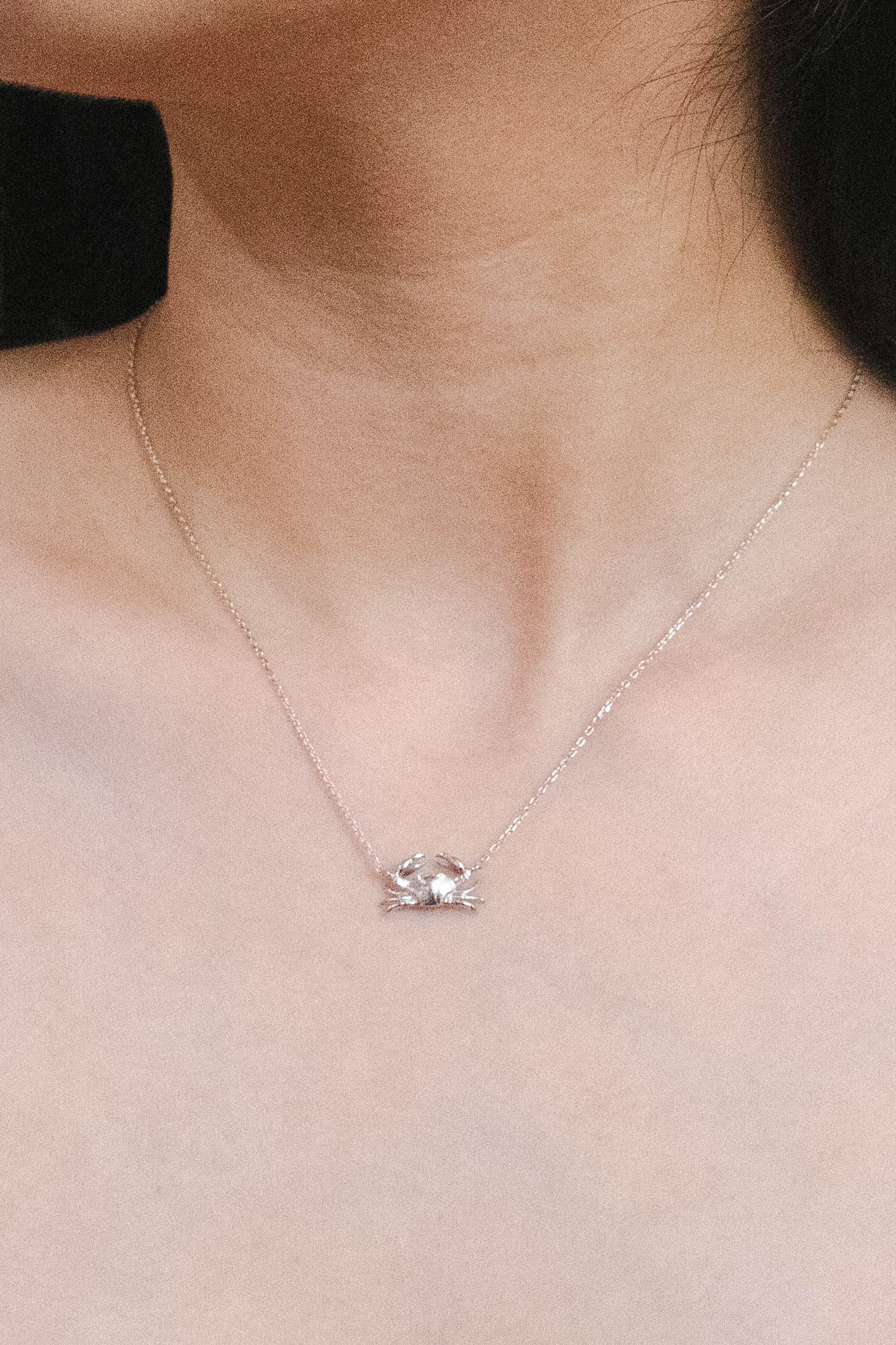 Bay Crab Necklace | Silver