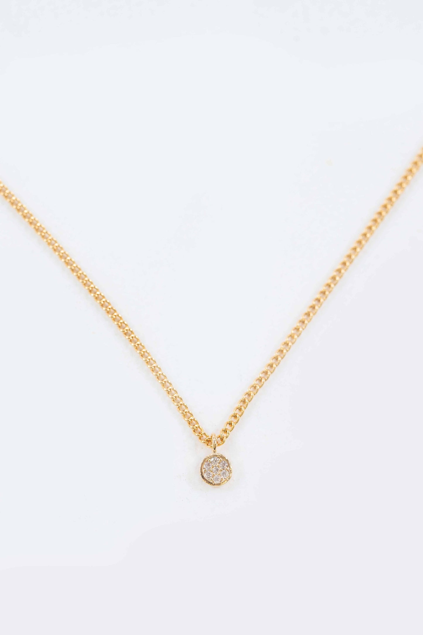 Dot Charm Necklace | Gold