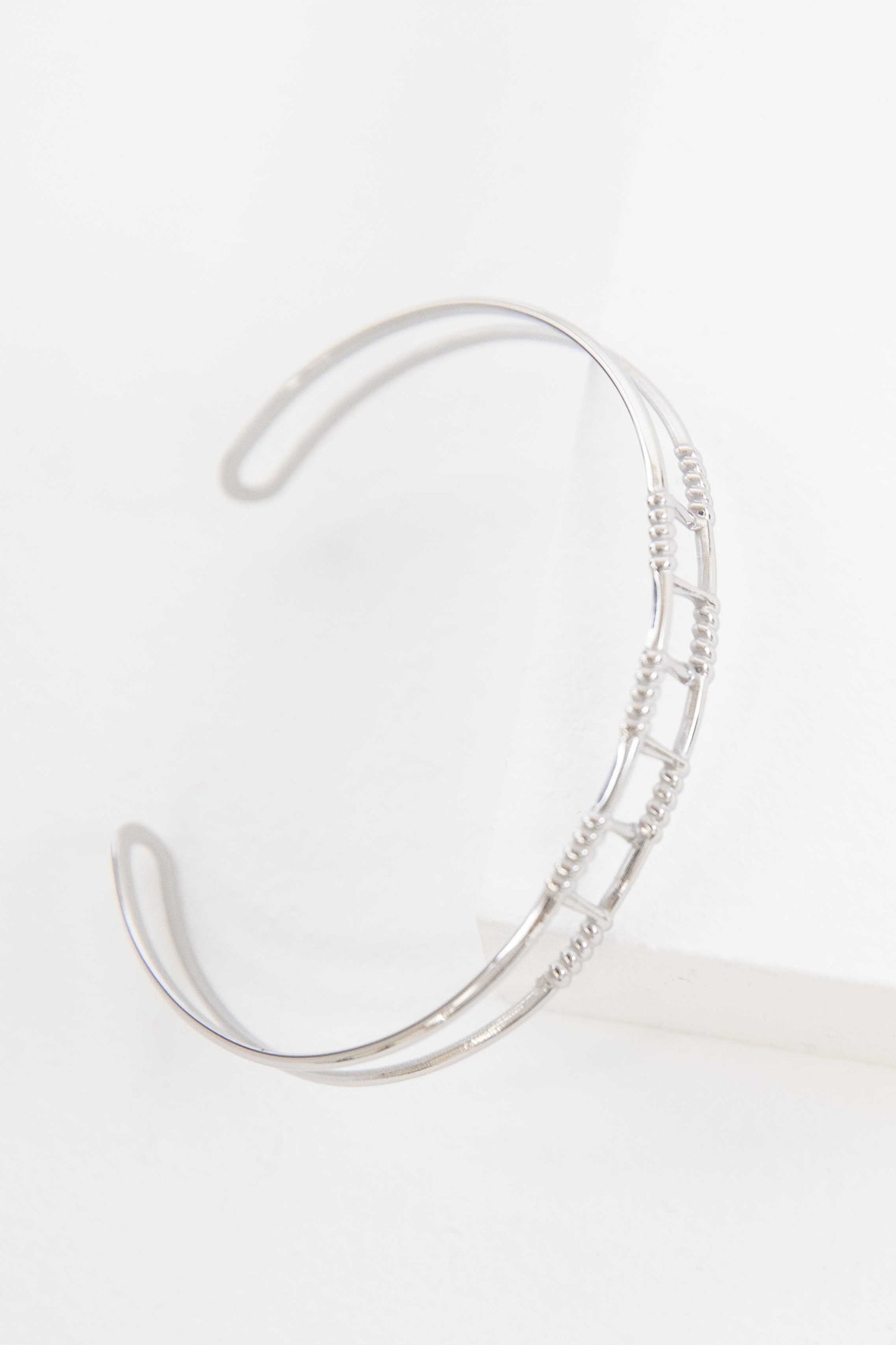 Wired Cuff Bracelet | Silver