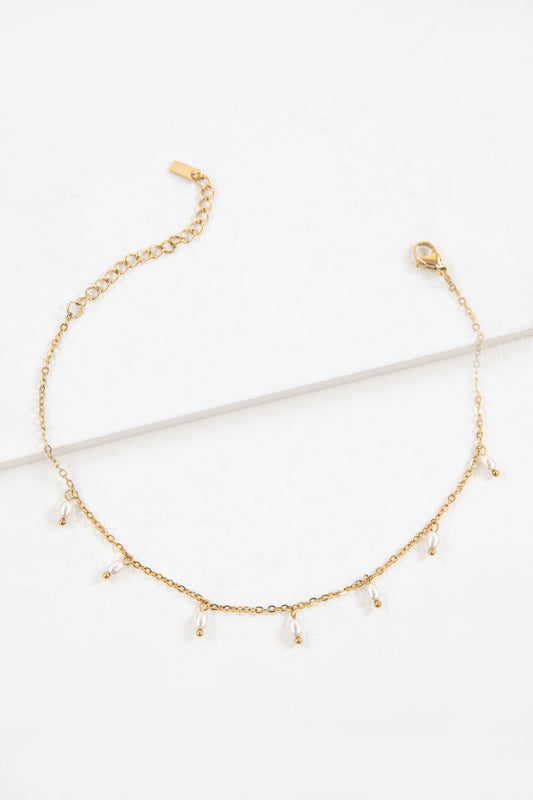 Pilgrimage Pearl Charm Anklet