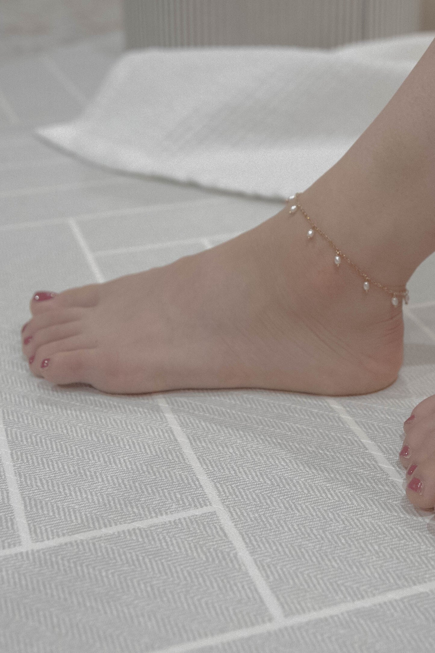 Pilgrimage Pearl Charm Anklet