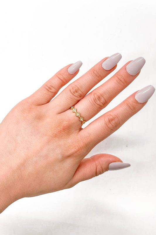 Deco Flower Adjustable Ring