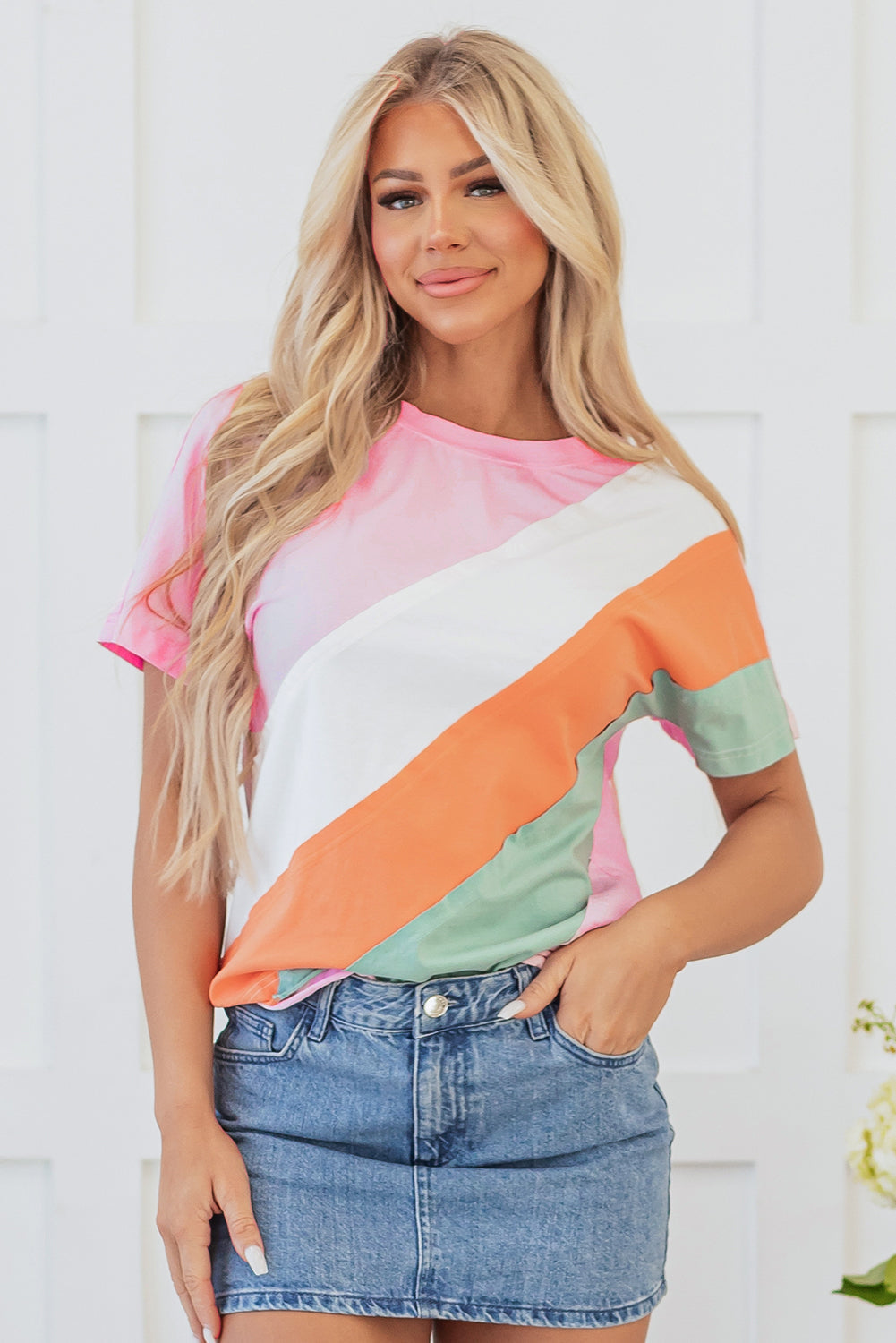 Sylvie Seamed Crewneck Top.